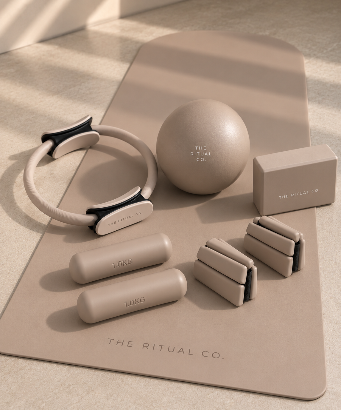 The Complete Pilates Kit — Mat, Belt, Block